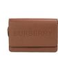 Hampshire Small Tan Embossed Logo Smooth Leather Crossbody Handbag