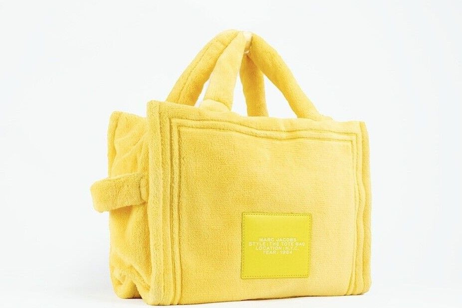 The Terry Tote Yellow Medium Soft Terry Crossbody Handbag Purse