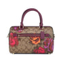 Rowan Medium Jumbo Floral Print Coated Canvas Satchel Handbag