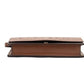 Hampshire Small Tan Embossed Logo Smooth Leather Crossbody Handbag