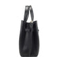 Emilia Small Black Pebbled Leather Satchel Bag Crossbody Handbag