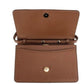 Hampshire Small Tan Embossed Logo Smooth Leather Crossbody Handbag