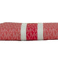 Jet Set Grapefruit Multi Striped PVC Large Double Zip Wrist Wallet