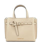 Emilia Small Buff Pebbled Leather Satchel Bag Crossbody Handbag