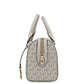 Travel XS Light Cream Signature PVC Duffle Crossbody Handbag Purse
