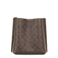 Mollie 22 Small Brown Black Coated Canvas Bucket Crossbody Handbag