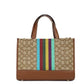 Dempsey Medium Legacy Stripe Jacquard Canvas Patch Carryall Bag