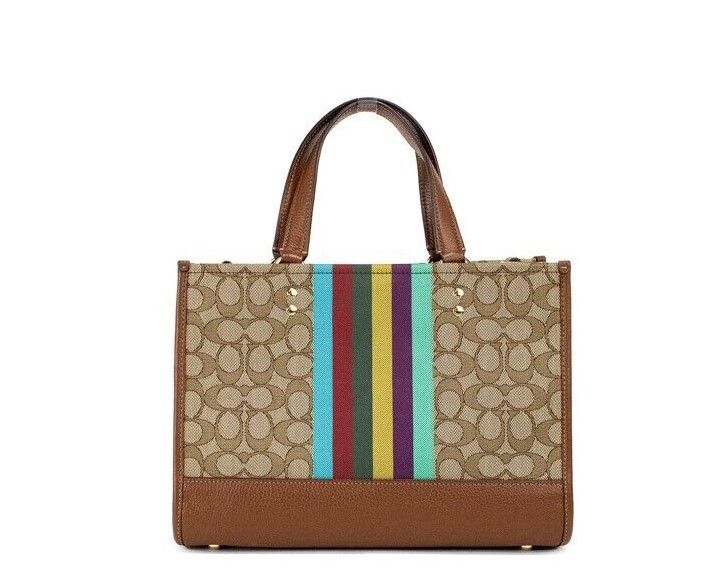 Dempsey Medium Legacy Stripe Jacquard Canvas Patch Carryall Bag