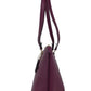 Black Cherry Leather Gallery Shoulder Tote Handbag Purse Bag
