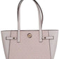 Carmen Large Powder Blush Leather North South Tote Handbag Purse