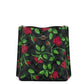 Mollie 22 Small Fairytale Rose Canvas Bucket Crossbody Bag Purse