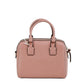 Thea Mini Pink Moon Pebbled Leather Web Satchel Crossbody Bag