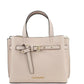 Emilia Small Powder Blush Pebbled Leather Satchel Crossbody Handbag
