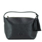 Thea Small Black Pebbled Leather Slouchy Shoulder Handbag
