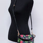 Mollie 22 Small Fairytale Rose Canvas Bucket Crossbody Bag Purse