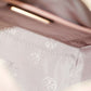 Thea Mini Pink Moon Pebbled Leather Web Satchel Crossbody Bag