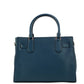 Hamilton Medium Navy Grained Leather Satchel Crossbody Handbag