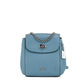 Mini Cornflower Blue Pebble Leather Convertible Chain Backpack Bag