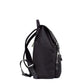 Aviator Large Black Branded Econyl Nylon Drawstring Backpack Bookbag