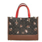 Dempsey Medium Hedgehog Print Coated Canvas Carryall Tote Handbag
