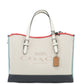 (CB651) Mollie 25 Small Canvas Colorblock Tote Crossbody Handbag Purse