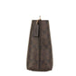Mollie 22 Small Brown Black Coated Canvas Bucket Crossbody Handbag