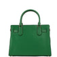 Hamilton Medium Jewel Green Leather Satchel Crossbody Handbag