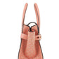 Carmen Medium Sherbert Multi Signature Leather Flap Satchel Handbag