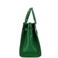 Hamilton Medium Jewel Green Leather Satchel Crossbody Handbag