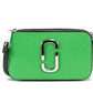 The Snapshot Bag Studded Saffiano Leather Green Shoulder Bag Purse
