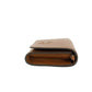 Thea Small Moose Pebble Leather Flat Wallet Crossbody Handbag Brown