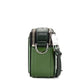 The Snapshot Bag Studded Saffiano Leather Green Shoulder Bag Purse