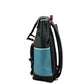 Large Midnight Colorblock Smooth Leather Track Backpack Book Bag