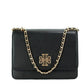 Britten Medium Black Leather Chain Adjustable Shoulder Bag