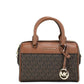 Travel XS Brown Signature Leather Duffle Crossbody Handbag Purse