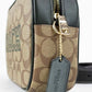 Jamie Medium Varsity Signature Amazon Green Camera Crossbody Bag