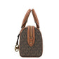 Travel XS Brown Signature Leather Duffle Crossbody Handbag Purse