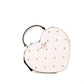 Love Shack Studded Rose Leather Top Handle Heart Crossbody Handbag