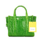 The Shiny Crinkle Mini Tote Fern Green Leather Crossbody Handbag