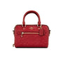 Mini Rowan 1941 Red Embossed Logo Leather Crossbody Handbag