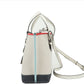(CB651) Mollie 25 Small Canvas Colorblock Tote Crossbody Handbag Purse