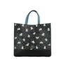 Dempsey 40 Large Dog Print Graphite Canvas Tote Handbag Purse