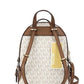 Jaycee XS Vanilla Signature PVC Zip Pocket Shoulder Backpack Bag
