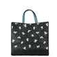 Dempsey 40 Large Dog Print Graphite Canvas Tote Handbag Purse