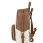 Jaycee XS Vanilla Signature PVC Zip Pocket Shoulder Backpack Bag