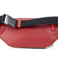 Track Colorblock Khaki Coated Canvas Red Leather Stamp Belt Bag