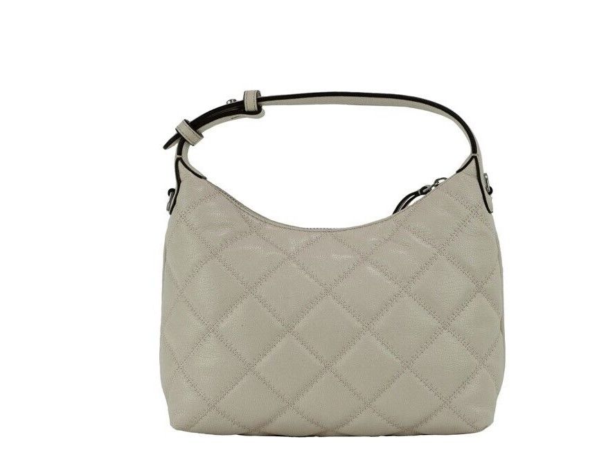 Willa Mini New Cream Quilted Leather Hobo Shoulder Handbag