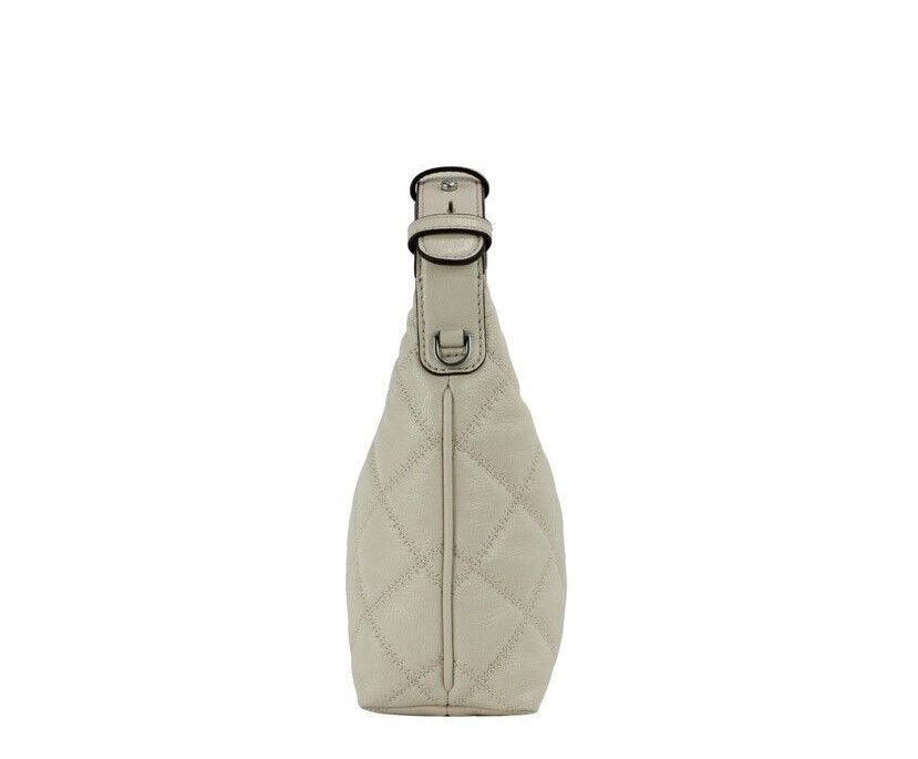 Willa Mini New Cream Quilted Leather Hobo Shoulder Handbag