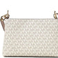 Trisha Vanilla Powder Blush PVC Triple Compartment Crossbody Bag