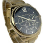 MK7107 Janelle Gold Tone Stainless Steel Chronograph Wrist Watch